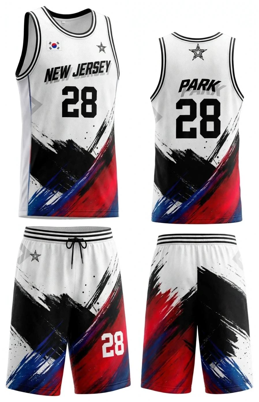Basketball jersey and shorts set